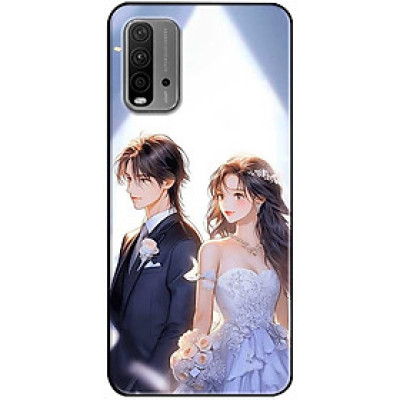 Ốp lưng cho Xiaomi Redmi 9T - Redmi 13 4G - 13C - Redmi Note 13 4G - 13 Pro 4G - 13 Pro 5G - Cặp Đôi Cưới Nhau - Hàng Chính Hãng