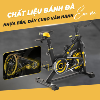 Xe Đạp Tập Lifesport KD-55, Xe Đạp Thể Dục Với Khung Xe Điều Chỉnh Linh Hoạt, Tạo Từ Thép Dày Dặn Chống Gỉ Mạ Niken