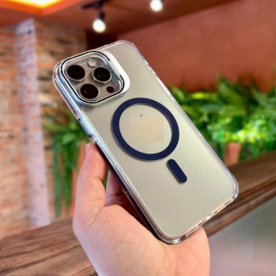 Ốp lưng dành cho iPhone 16 Pro Max , 15 Pro Max trong suốt tích hợp giá đỡ Raigor Inverse Rita Case hỗ trợ sạc không dây , chống sốc , chống ố vàng, bảo vệ camera - Hàng chính hãng