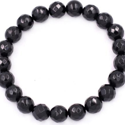 Chuỗi đeo tay Thạch Anh Đen Cắt Giác 8 ly 21 hạt - hợp mệnh Mộc, mệnh Thủy