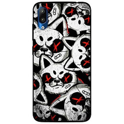 Ốp lưng dành cho Vsmart Star mẫu Mèo Trắng Đỏ Dữ