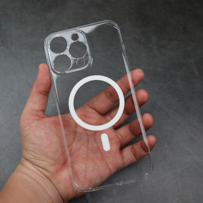 Ốp lưng trong suốt bảo vệ camera cho iPhone 15 Pro Max / 15 Pro / 14 ProMax hiệu Memumi Glitter Magnetic - Siêu Mỏng 0.3mm, Tích Hợp Sạc Không Dây Từ Tích Magnetic, Lực Hút Mạnh, Chắc Chắn - Hàng nhập khẩu