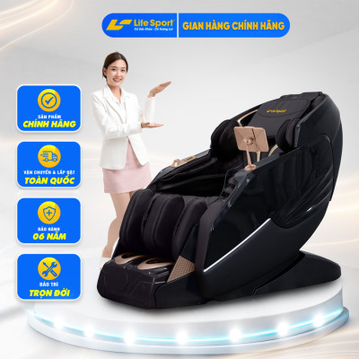 Ghế Massage Lifesport LS-929, Ghế Massage Tích Hợp Đo Chỉ Số Nhịp Tim, Huyết Áp, Nồng Độ SO2