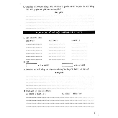 Sách - Vở Bài Tập Nâng Cao Toán Lớp 4 - Tập 2 - Bám Sát SGK Kết Nối Tri Thức Với Cuộc Sống - Hồng Ân