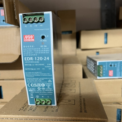 Nguồn DIN Rail EDR-120-24 Meanwell (120W 24V 5A) Hàng chính hãng