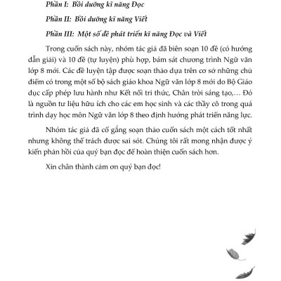 Bồi Dưỡng Kĩ Năng Đọc Và Viết Ngữ Văn 8