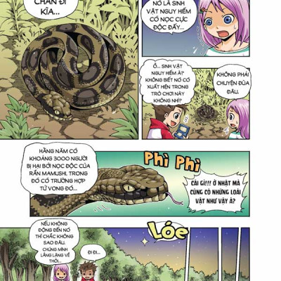 Truyện tranh manga Nhiệm Vụ Khoa Học Kỳ Bí tập 10: Nguy hiểm! Chinh phục thế giới động vật hoang dã