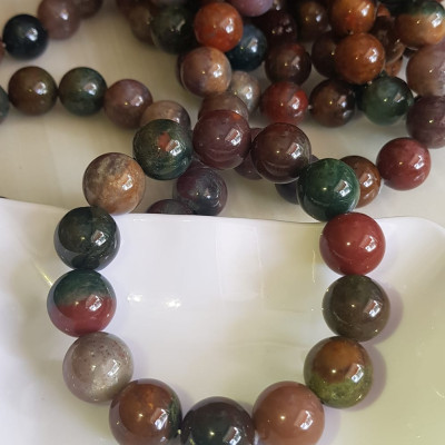 Vòng Tay phong thủy Nam đá Casidon tự nhiên Màu mới 14mm 14 hạt bóng rất đẹp Vòng đa sắc màu đẹp lạ mới sang rẻ đẹp Hợp Nam tất cả các mệnh đeo mệnh Thổ, mệnh Kim, mệnh Thủy và mệnh Mộc ạ