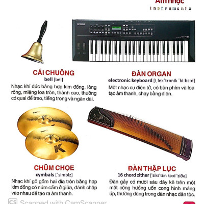 Từ Điển Tranh Dành Cho Thiếu Nhi - Giao Thông, Thể Thao, Âm Nhạc