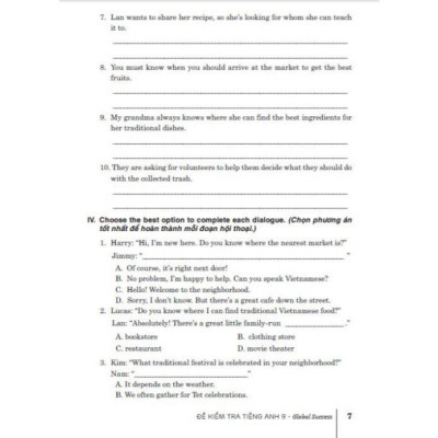 Sách - Đề kiểm tra tiếng anh 9 (dùng kèm sgk kết nối) (HA-MK)