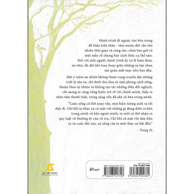 Sách  Một Ý Niệm An Nhiên - Skybooks - BẢN QUYỀN