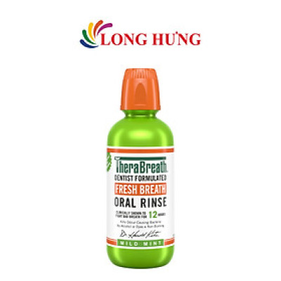Nước súc miệng TheraBreath Fresh Breath Oral Rinse (473ml) - Hàng chính hãng