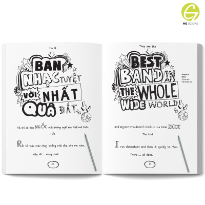 Thế Giới Tuyệt Vời Của Tom Gates - Song ngữ Việt-Anh. Truyện tranh kèm audio và từ vựng chọn lọc.