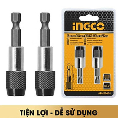 BỘ MŨI GẮN VẶN VÍT 2 CÁI 60MM INGCO ABH20601 - HÀNG CHÍNH HÃNG