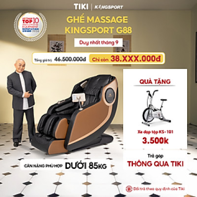 CHỈ GIAO MIỀN NAM | Ghế massage KINGSPORT G88 cao cấp con lăn 3D, hệ thống nhào ở bắp chân và con lăn bàn chân hiện đại