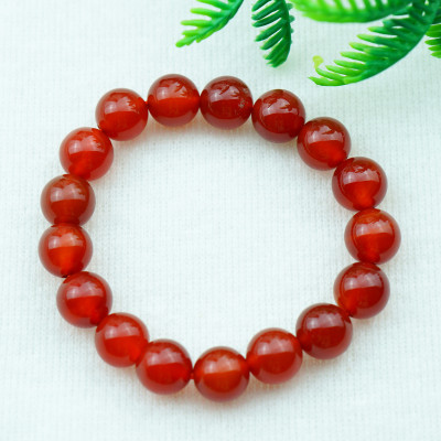 Vòng tay mã não đỏ tự nhiên 12 mm