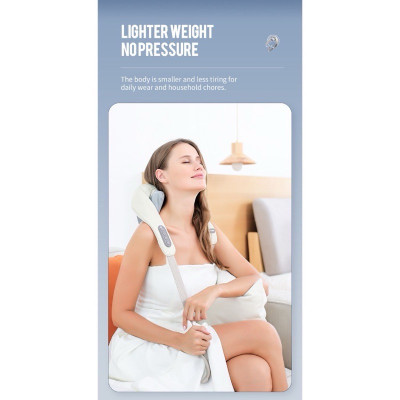 Máy Massage Cổ Vai Gáy RL-20, Con Lăn Silicon Không Gây Đau - Đai Massage Đa Năng Mô Phỏng Kỹ Thuật Massage Số 8
