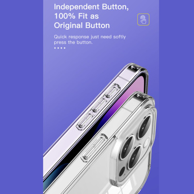 Ốp Lưng Case Trong Mipow Chống Ố Vàng Dành Cho iPhone 15 Pro Max / 15 Pro / 15 Plus / 15, MIPOW TEMPERED TRANSPARNET - HÀNG CHÍNH HÃNG