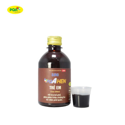 Siro Hen Trẻ Em PQA Hỗ Trợ Bổ Phế Và Giảm Triệu Chứng Ho Do Viêm Phế Quản Hộp 250ml