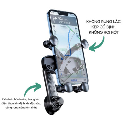 Giá Đỡ Điện Thoại Gắn Cửa Gió Điều Hòa Thông Minh | Giá Đỡ Điện Thoại Gắn Cửa Gió Điều Hòa Xe Ô Tô Thiết Kế Nhỏ Gọn, Cấu Tạo Khung Đỡ Chắc Chắn