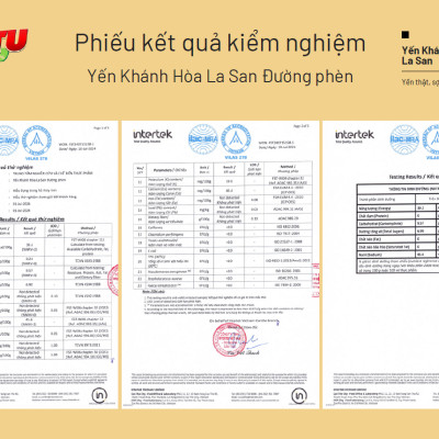[CÓ 35% YẾN TƯƠI] 24 HŨ thủy tinh  Yến Khánh Hòa La San Đường Phèn Thùng