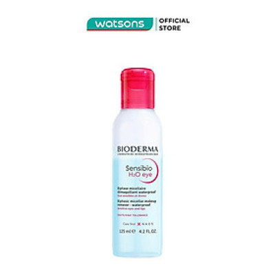 Nước Tẩy Trang 2 Lớp Dành Cho Mắt và Môi Bioderma Sensibio H2O Eye 125ml