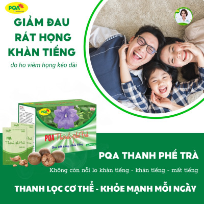 Thanh Phế Trà PQA Hỗ Trợ Giảm Ho, Đờm Và Đau Rát Họng Dùng Cho Người Bị Ho Do Thay Đổi Thời Tiết Hộp 25 Gói