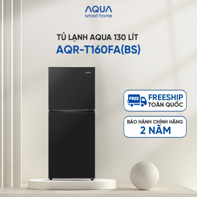 Tủ lạnh AQUA ngăn đá trên 130L AQR-T160FA(BS) - Freeship toàn quốc - Hàng chính hãng - Bảo hành 2 năm