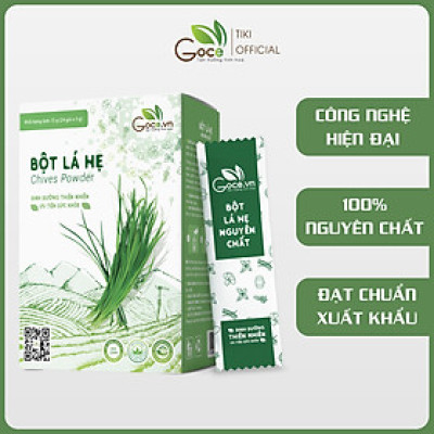 Bột lá hẹ nguyên chất Goce - 72g (24 gói x 3g)