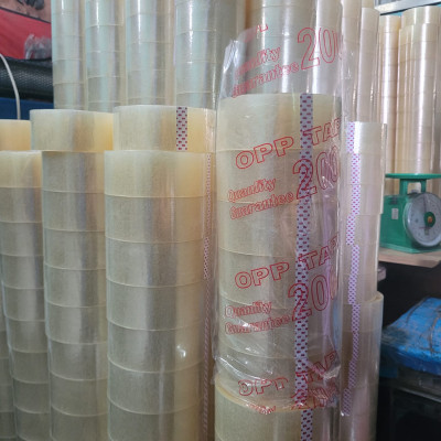 Combo 6 Cuộn Băng Keo Trong Hoàn Cầu Gói Quà 4.8cm 100ya 50mic, Băng Keo OPP Trong Đục Đóng Hàng