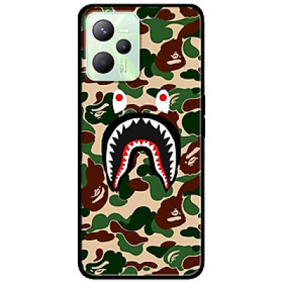 Ốp lưng dành cho Realme C35 mẫu Bape Camo Xanh Lá