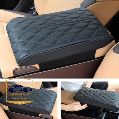 Đệm Tỳ Tay Ô Tô Cao Su Non Nguyên Khối Bọc Da Nappa – Êm Ái, Chống Mỏi, Thư Giãn Khi Lái Xe - Hàng Chính Hãng