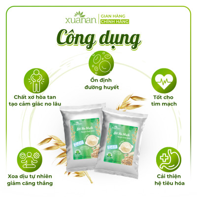 Bột Yến Mạch Nguyên Chất 100% Xuân An [ko đường ] Túi 5Kg (Giảm 30%)