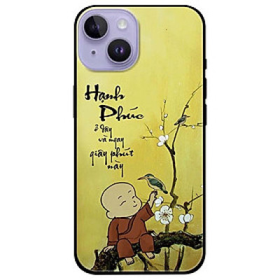 Ốp lưng dành cho Iphone 14 - Iphone 14 Plus - Iphone 14 Pro - Iphone 14 Pro Max - Hạnh Phúc Chú Tiểu Hoa Trắng