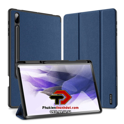 Bao da chống sốc cho SamSung Galaxy Tab S7+ Plus, Tab S7 FE có ngăn đựng bút - Hàng chính hãng