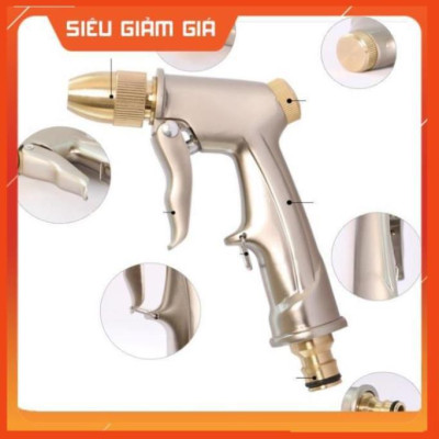 Bộ dây vòi xịt nước rửa xe, tưới cây .tăng áp 3 lần,loại 3m,5m 206701-1đầu đồng,cút,nối nhựa đen+ tặng mở chai