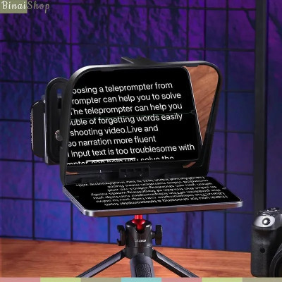 Ulanzi Teleprompter RT02 - Máy Nhắc Chữ Đa Năng Dành Cho Điện Thoại Thông Minh, DSLR Và Máy Ảnh Có Điều Khiển Từ Xa - Hàng chính hãng