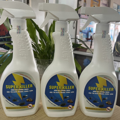 Bình xịt thông minh đặc trị ruồi, nhặng xanh, gián Super Killer 530 ml