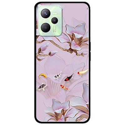 Ốp lưng dành cho Realme C35 mẫu Tranh Hoa Và Cá