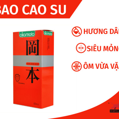 Hộp 10 Bao Cao Su Siêu Mỏng Okamoto Purity