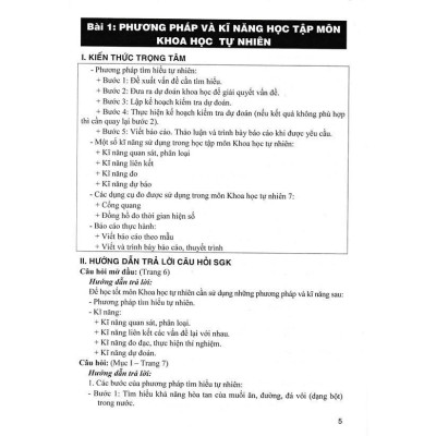 Sách - Hướng Dẫn Trả Lời Câu Hỏi Khoa Học Tự Nhiên Lớp 7 - Bám Sát SGK Kết Nối Tri Thức Với Cuộc Sống - Hồng Ân