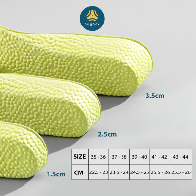 Lót giày tăng chiều cao,  tăng 1.5 cm/ 2.5cm/3.5cm chất liệu PU êm chân, thoáng khí - BuyBox - BBPK367