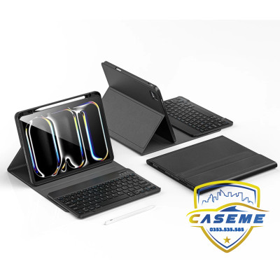 Bao da bàn phím dành cho iPad Air 6 11 inch 2024 Wi Wu MK-006 – 3 trong 1 kèm bút cảm ứng - Hàng chính hãng