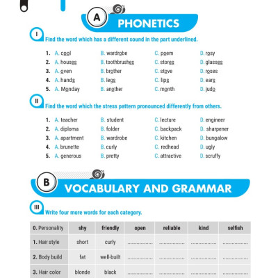 Big 4 Bộ Đề Tự Kiểm Tra 4 Kỹ Năng Nghe - Nói - Đọc - Viết Tiếng Anh (Cơ Bản Và Nâng Cao) 6 Tập 1 (Global) _Mega