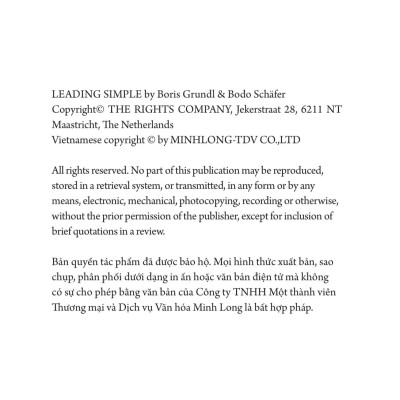 Lãnh Đạo Giản Đơn - Leading Simple