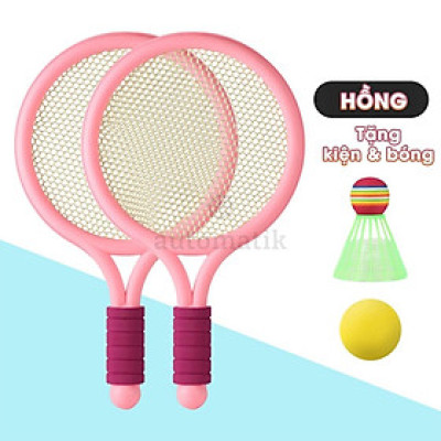 Vợt Cầu Lông Cho Bé Chính Hãng Trẻ Em Automatik Màu Hồng Đôi Xịn Mini Nhẹ Màu Tím Xanh Dương