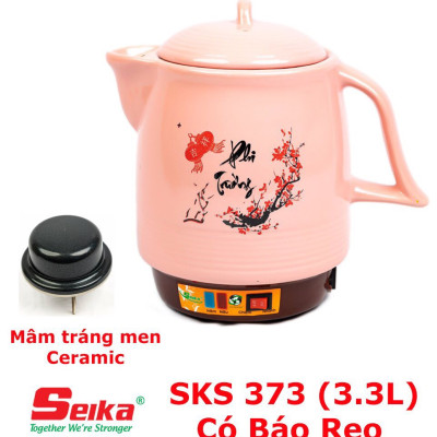 Siêu sắc thuốc bằng điện tự động Seika 3.3L - SKS373 (Gốm sứ Bát Tràng)  hàng chính hãng