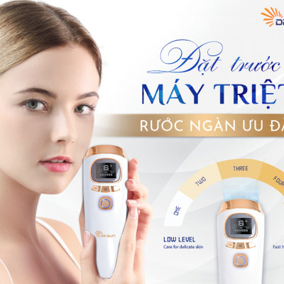 Máy triệt lông & trẻ hoá da DrSun PRO+ Công nghệ ICE COOL