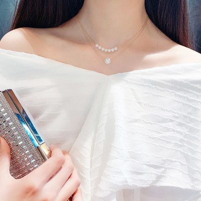 Dây chuyền ngọc trai phong cách Hàn Quốc