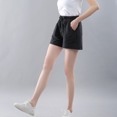 Quần đùi mặc nhà nữ ,Quần short nữ cạp chun có dây buộc chất đũi mát mặc đi biển, đi chơi mùa hè HB36